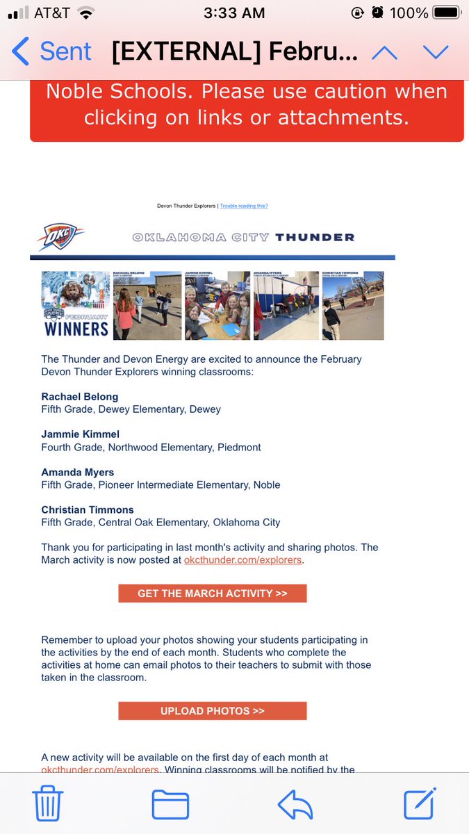 Thanks <a href="/okcthunder/">OKC THUNDER</a> and <a href="/DevonEnergy/">Devon Energy</a> for the $500 to spend on my classroom and students!