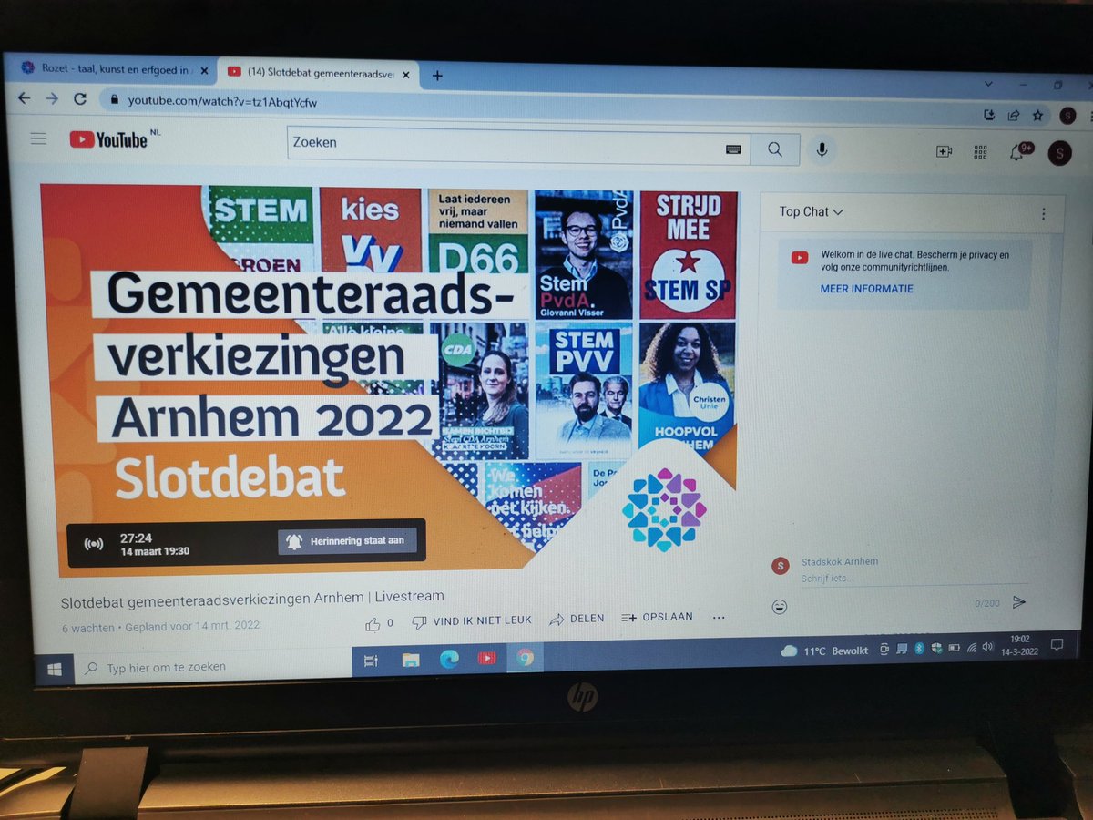 Op rozet.tv kan je het slotdebat kijken. Ga je voor echt of weer het gemaakte van de gevestigde orde?

#weetwatjestemtinmaart