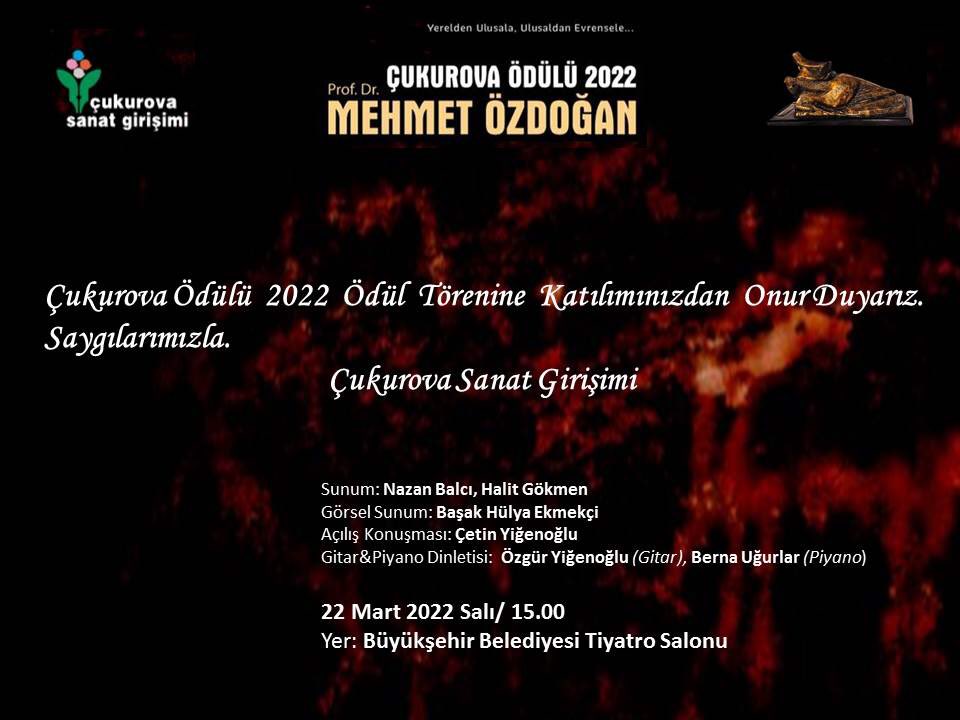 cetin_yigenoglu's tweet photo. Bu ödül Çukurovalılarındır. Dostların törene katılımını bekliyoruz. https://t.co/Lv4bxsdTKp