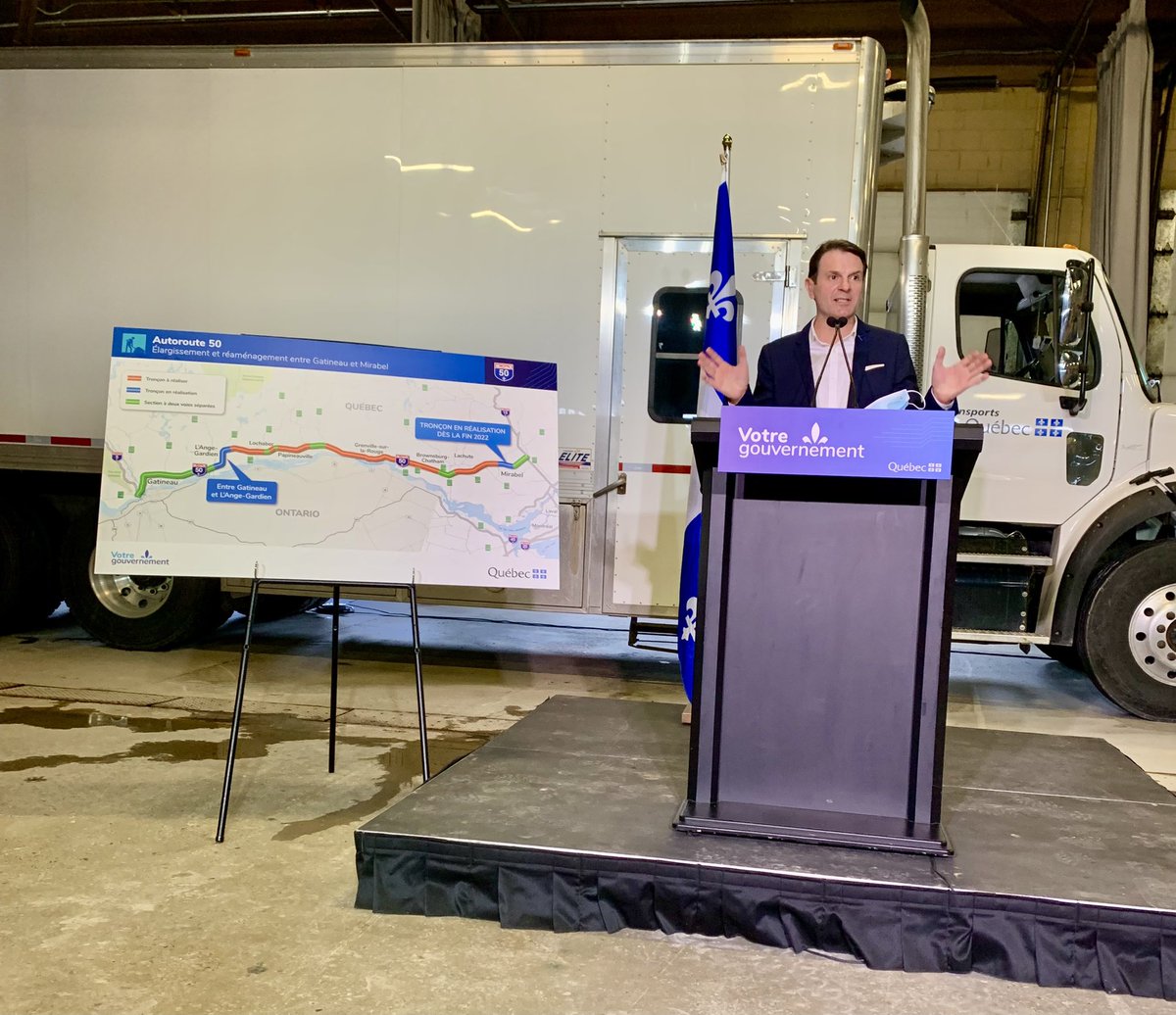 fbonnardelCAQ's tweet photo. Aujourd’hui, je confirme que les travaux pour l’élargissement de l’autoroute 50 seront complétés en 2032. Tronçon par tronçon, on sécurise ce lien névralgique pour l’Outaouais, un projet que la population réclame depuis trop longtemps. https://t.co/End10uqBpi