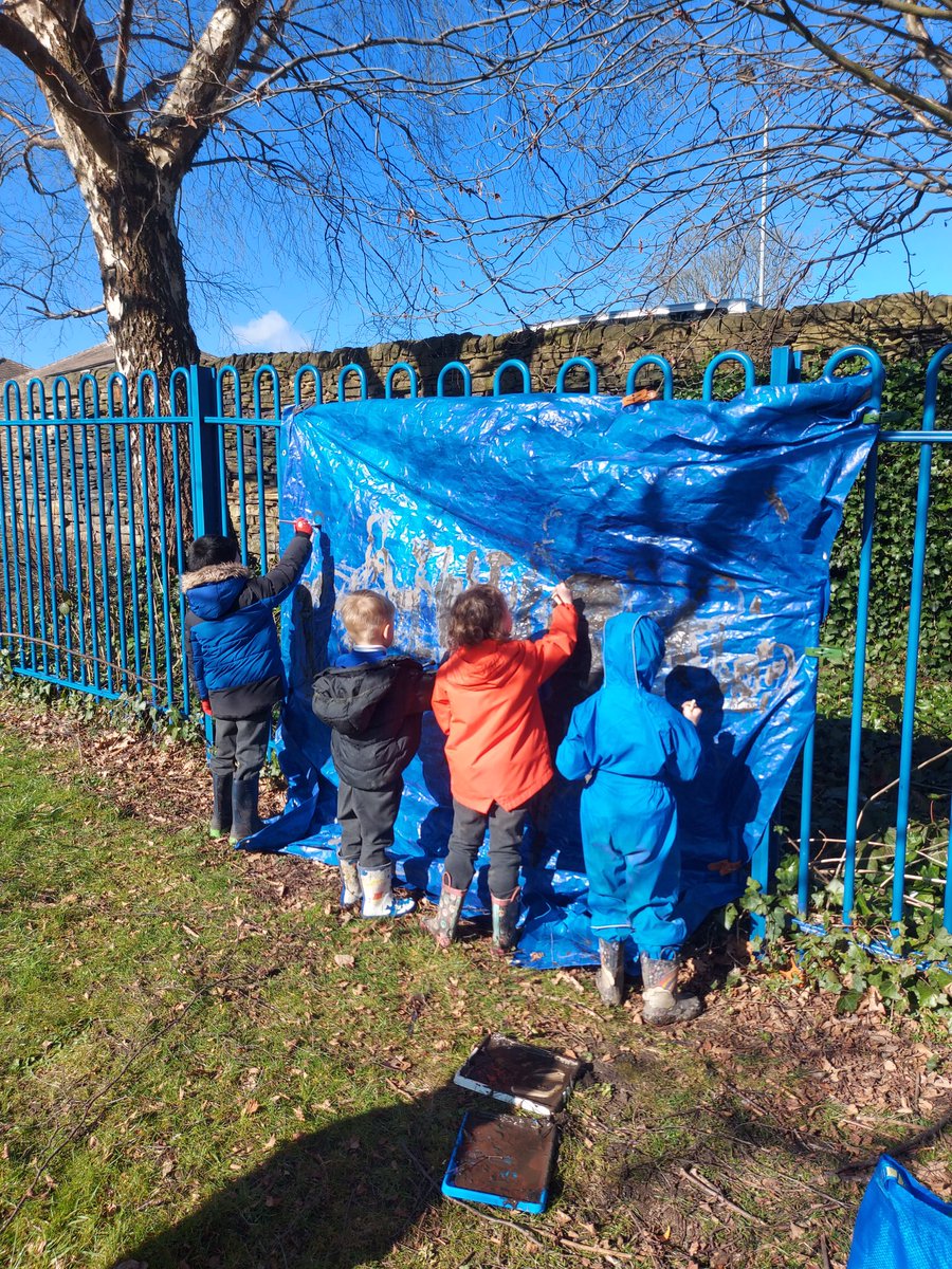 stjosephskly's tweet image. Another Traditional tale in the woods today for Reception - Little Red Riding Hood - followed by a spot of muddy wolf painting in the sunshine. #ElderClass #MapleClass #EyfsRocks