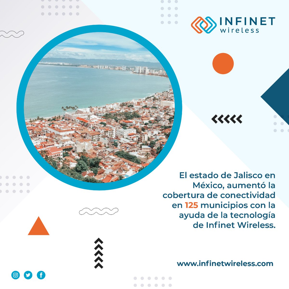 InfiNet_LA's tweet photo. @InfiNet_LA ayudó al estado de Jalisco a aumentar la cobertura de conectividad en 125 municipios, habilitando más de 12,000 sitios.
 
"Red Jalisco" incluyó la tecnología 100% #InfinetWireless en más de 5,200 sitios remotos. 

Historia completa: https://t.co/lb39a4MfYh

#Mexico https://t.co/Az3m1WQ6NX