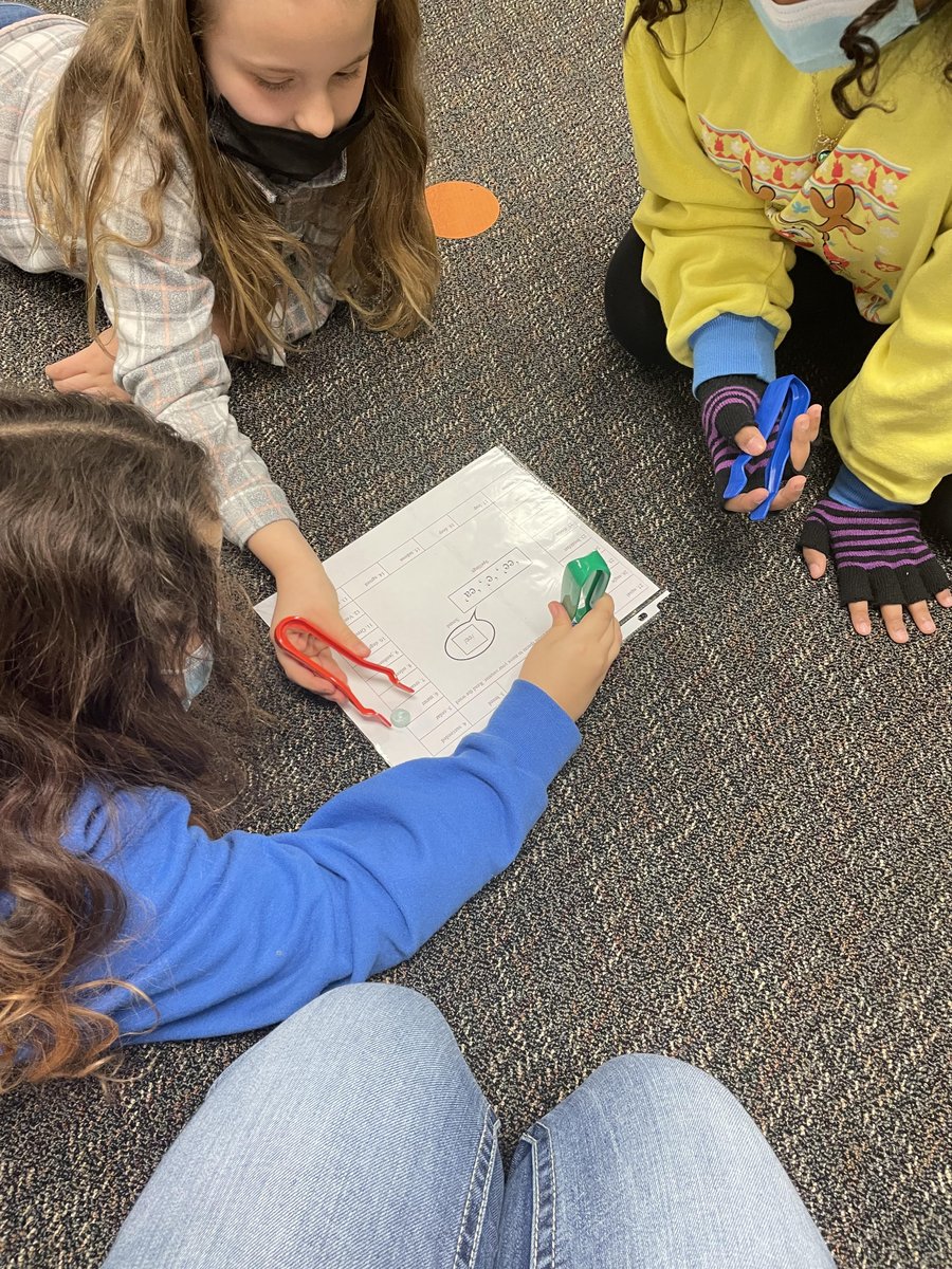 LKMSLightning's tweet photo. 3rd Grade using all parts of their brain for learning the /ee/ sound. Seeing the word, saying the word, and using tweezers to move their pieces for fine motor! #YCS #raftingup #neuraled #studentcentered https://t.co/xig0mokui3