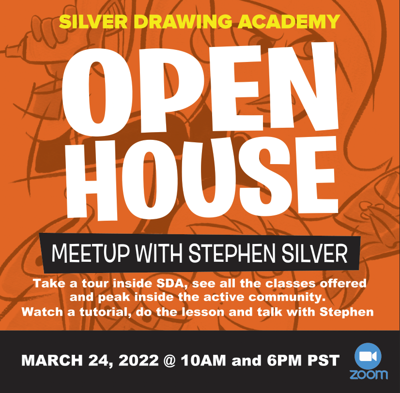 silver_drawing's tweet photo. Take a virtual tour of the online campus! Join Stephen Silver and fellow artists on March 24th at 10AM or 6PM PST for a live walkthrough of Silver Drawing Academy: https://t.co/B9tVZccJZk

#sda #silverdrawingacademy #openhouse #artschool #drawing #art #characterdesign #animation https://t.co/pVX0nvGfnH