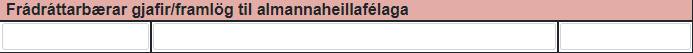 Lokafrestur til að skila framtali í dag! 
Þessi reitur er nýr - nú má draga að allt að 350 þús. á ári frá skattskyldum tekjum v. framlaga til almannaheilla. 
Meðal annars má styrkja íslensk samtök sem styðja við Úkraínu. Eina skilyrðið að félagið sé á almannaheillaskrá Skattsins.