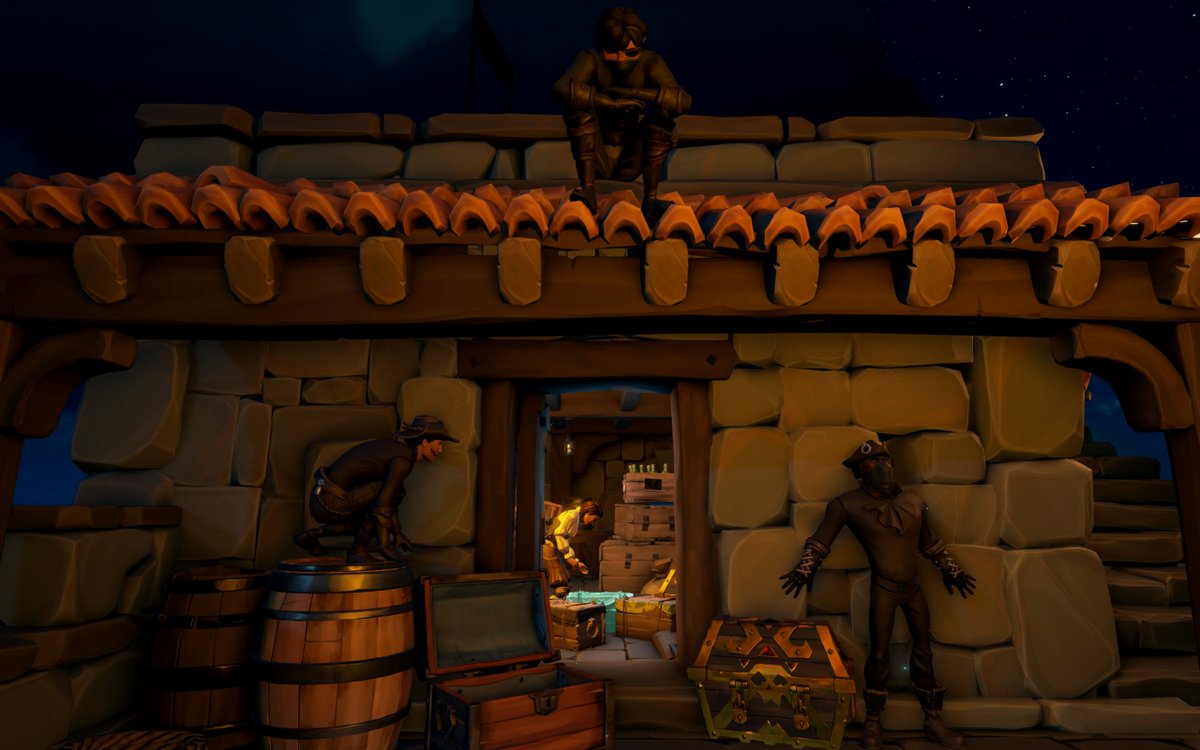 "The unsuspecting pirate inside, 
has no idea what's come to hide. 
They'll pillage and prey, 
She'll be dismayed, 
by those whose acts are proscribed."
☠️⚔️💔
#SeaOfThieves #SoTShot 
<a href="/SeaOfThieves/">Sea of Thieves</a>