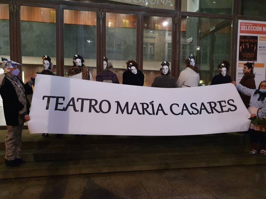 UnimonosCultura's tweet photo. Agradecemos o apoio de @PodemosCoruna @BNGACorunha e @mareatlantica para que María Casares teña un teatro co seu nome  na Coruña
Non entendemos as razóns e entristecenos os votos en contra do @PSOE_Coruna e @PPCoruna 

Non imos parar nesta xusta reivindicación
#TeatroMaríaCasares https://t.co/yfcbStik76