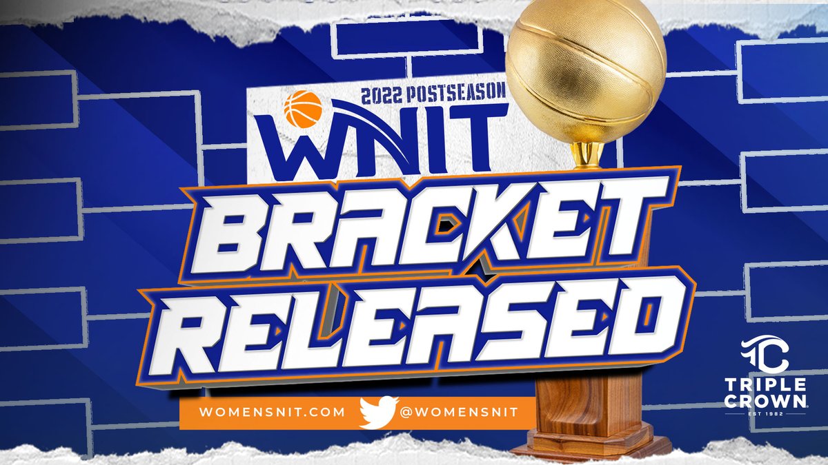 RELEASE: Bracket, Round 1 matchups and times announced for 2022 Postseason WNIT >>> 
Story: bit.ly/3q3Lvy1
Bracket: bit.ly/3tc8h94
