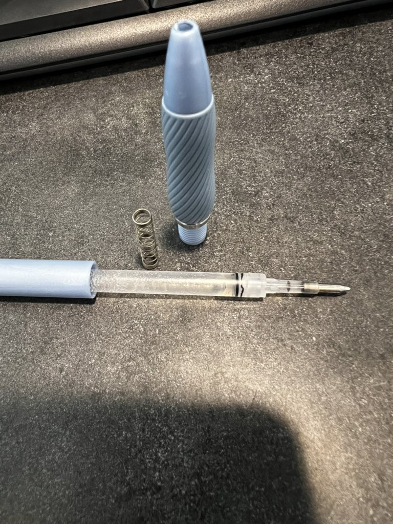 GarrettLuvChevy's tweet photo. I recently turned 24 and I will say this is the first pen I’ve ever from start to finish drained completely. I’m very proud of myself at this moment! https://t.co/WxmYGVrqvu