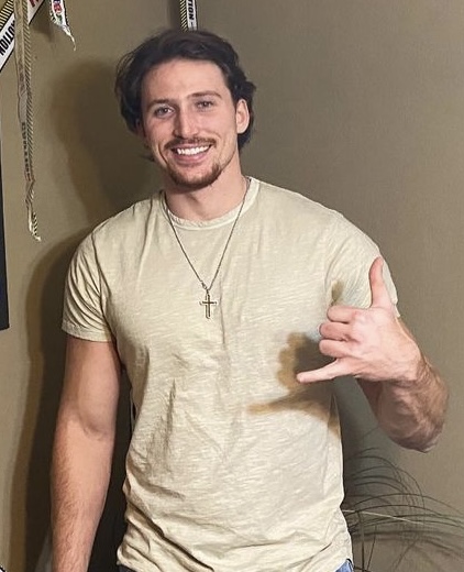 PiPiRho1929's tweet photo. Meet Mr. Brayton Moss: Mr. Moss is a part of the Fall '21 additions of Pi Pi Rho. I see a bright future in the position of Sergeant in Arms for Mr. Moss, only because of his new steroid body. Mr. Moss also hates oriental food. Theme Song: Animal I Have Become - Three Days Grace https://t.co/9DFtzVxE8U