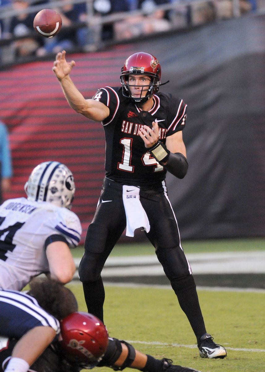 AztecFB's tweet image. Some of the Aztec greats from the 2000s: QB @KevOC7, @kirkmorrison, @jrtolver16 &amp;amp; Ryan Lindley.

#AztecFootball100 | #AztecsForLife