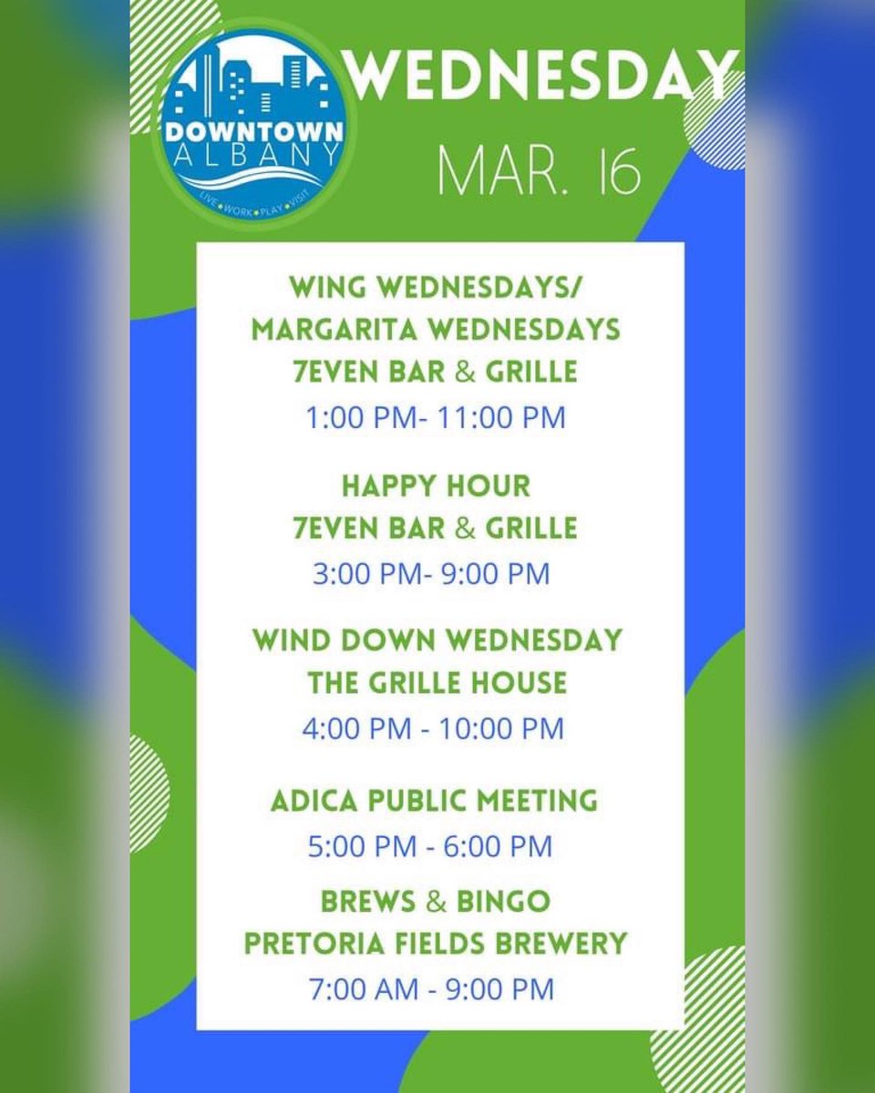 DtownAlbany's tweet photo. Check out what's happening in Downtown Albany this week!! For more information contact the Downtown Manager's Office at (229) 483-7665. https://t.co/NxByHS4XVi