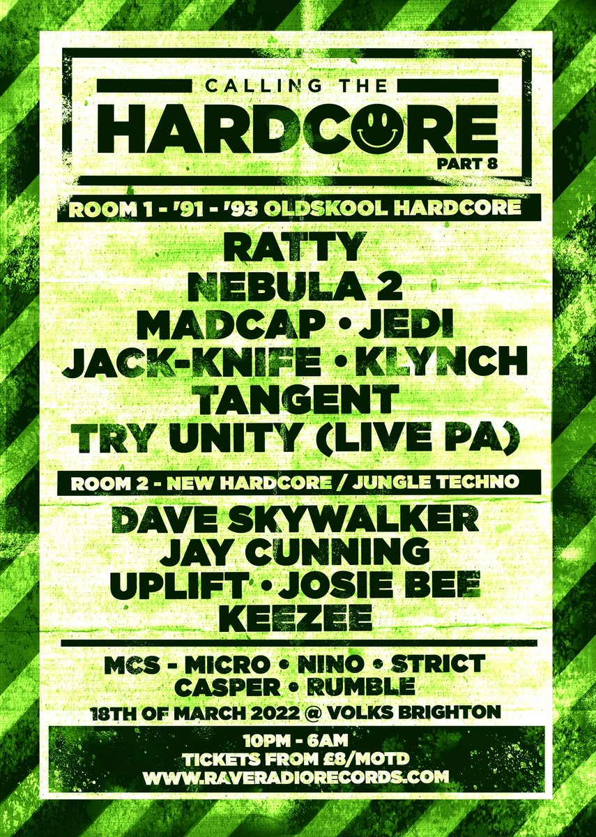 Incoming this Friday...The real deal. The southcoasts dedicated underground audio visual hardcore rave....Final tickets from raveradiorecords.com 💥💥🔥🔥🎵🎵❤❤