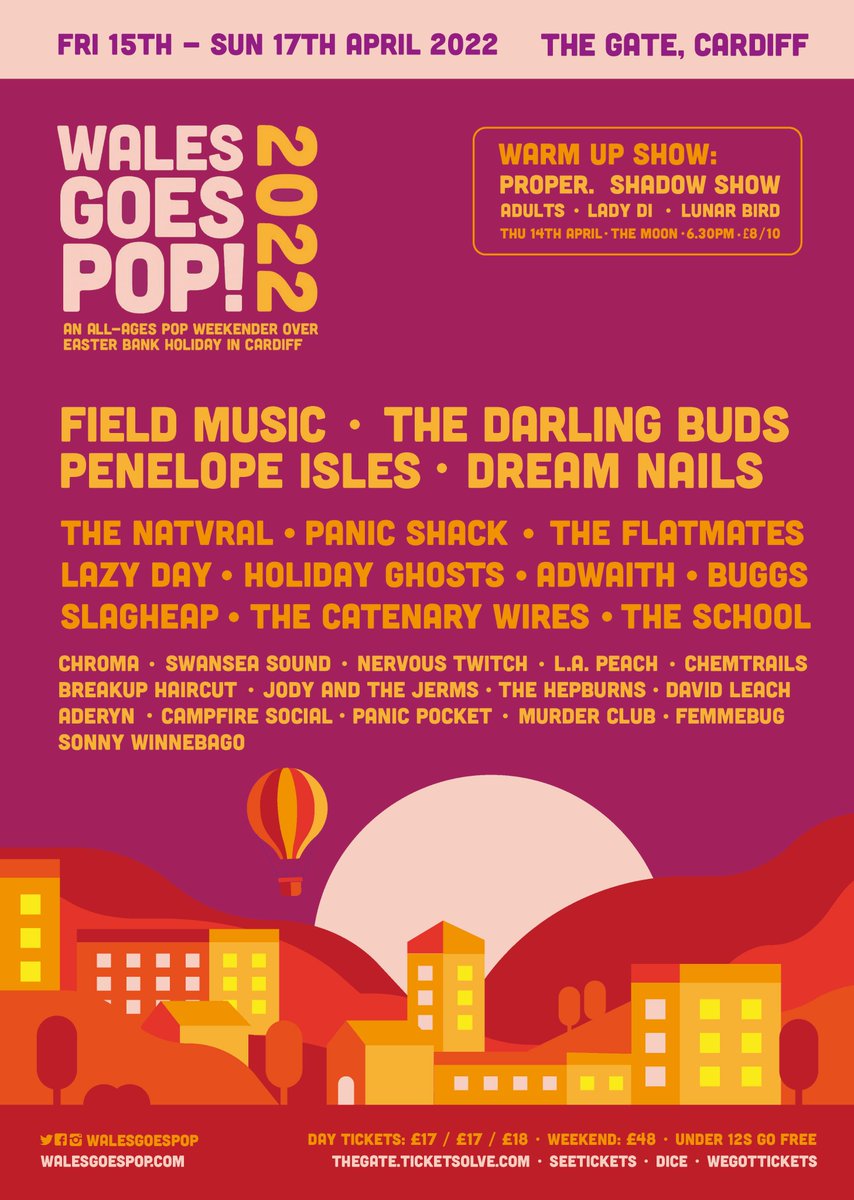 WGP POSTER SHARING COMPETITION!
+ DAILY LINE UP!
RT for a chance to win a pair of weekend tickets!
There's another chance over on our Facebook
🤞
Closing date Fri 25th March 5pm UK time
🧵
Here's a thread with who is playing each day too!
x