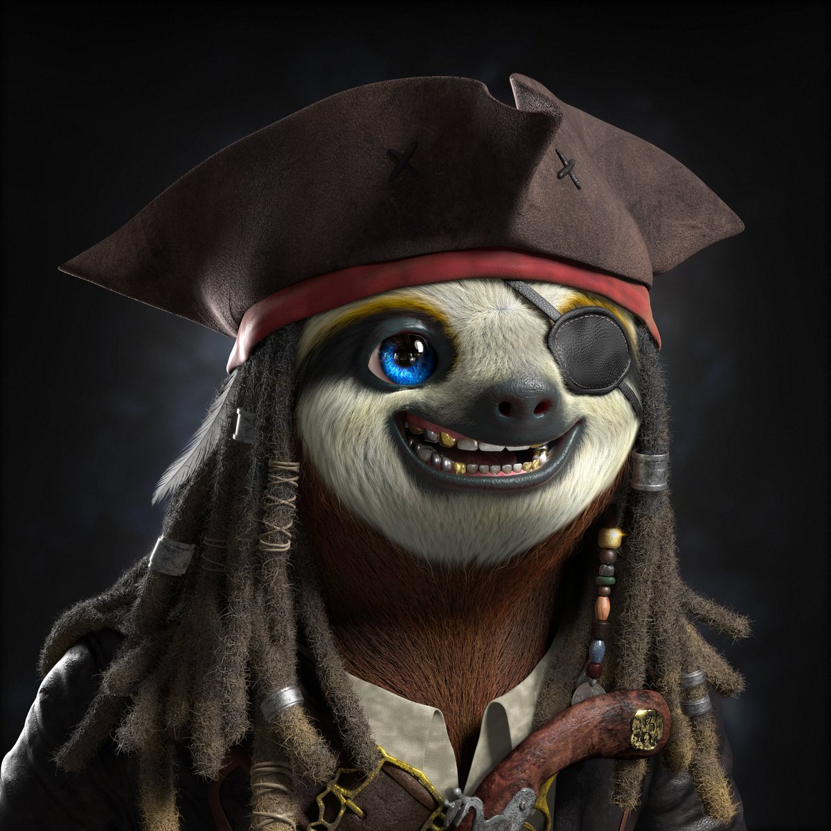 #Legendary

Look at this beauty! Who wants to mint the captain? 

Aye Aye CaptainSLOTH! 

Don’t miss your chance to get a Legendary in our “C2E Legendary Quest” currently running on Discord. 

Mint is live - hypersloths.com

#hypersloths #c2e #nft