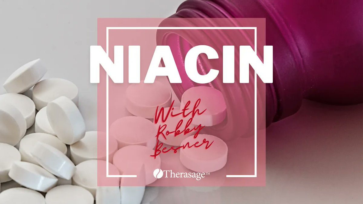 TherasageFIR's tweet photo. Question: Can you share general information on Niacin?
.
Are you dosing your #niacin properly? Robby talks about #histamine response, going low and slow, and #chelators.
.
https://t.co/ph8akHBdaX
.
#therasage #askrobby  #health #wellness  #science #infrared #infraredsauna #detox https://t.co/wWx5dFHtr9