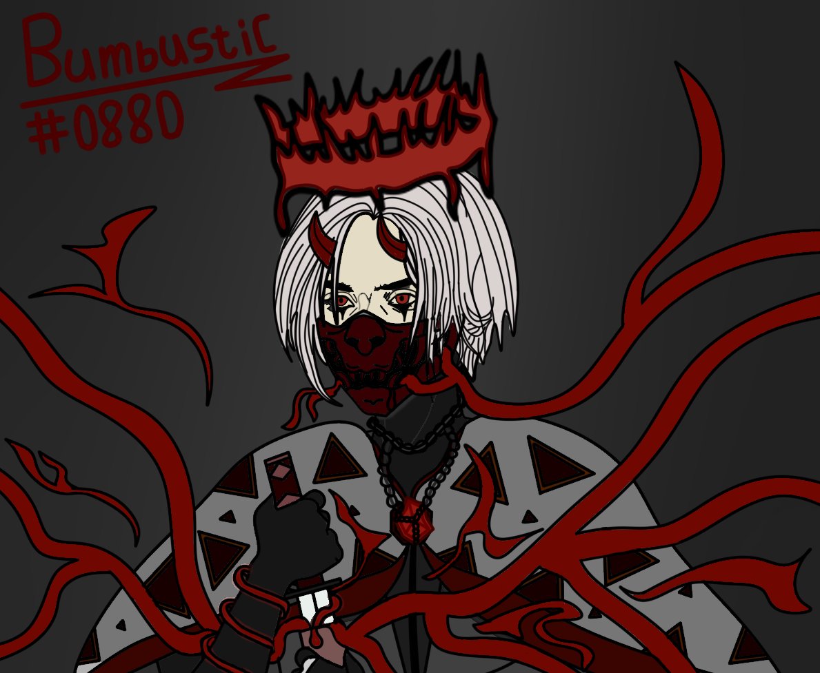 Bumbustic123's tweet photo. Here I decided to radically rethink the image of the Bloody Queen and as a result I present you the Bloody King, I think it turned out well, there are probably errors in my art, so I am ready for any criticism that can be corrected or somethingadded @kahiruNFT #Kahiru #BloodQueen https://t.co/4esUoK634F