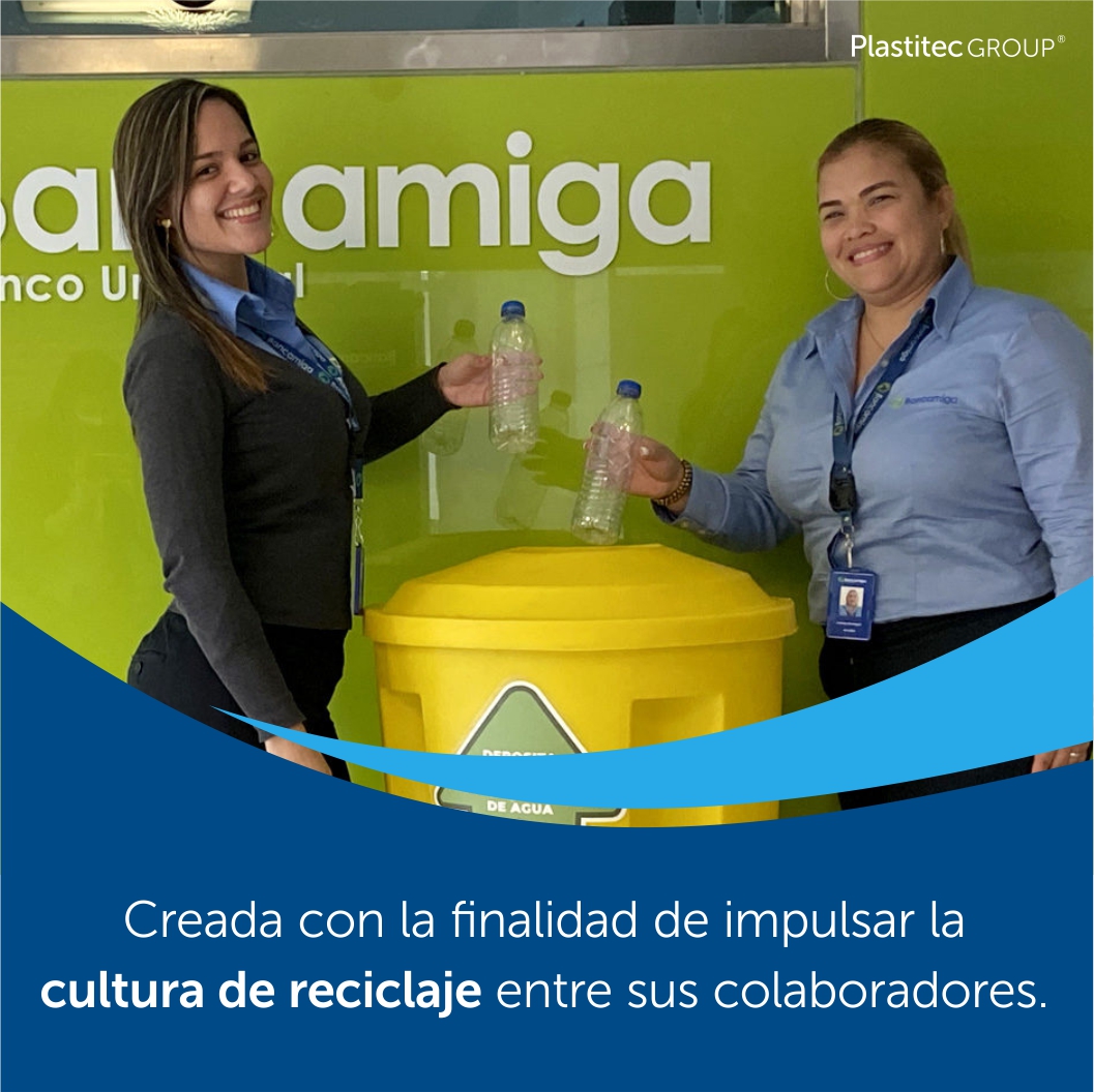 PLASTITECGROUP's tweet photo. Nuestro aliado @bancamigabancouniversal inició la campaña Recicla2 en Junio 2021, instalando contenedores amarillos en cada uno de los pisos de la Sede Gerencial de La Castellana y en los pisos 4 y 5 de la Torre TFC, en Altamira.

Sigue leyendo: https://t.co/maFVcodgCz https://t.co/G7lqMNWJMg