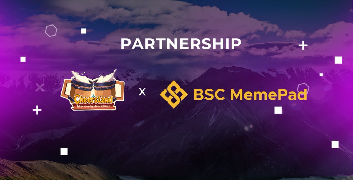 CheersLand | #RWA #DePIN (@cheers_land) on Twitter photo 📣 We are excited to announce a strategic partnership with <a href="/BSCMemePad/">BSC MemePad</a> , the finest lowcap Gems launchpad.
It's a pleasure to welcome you into our extended family.
#metaverse #launchpad #IDO #IGO 📣 We are excited to announce a strategic partnership with <a href="/BSCMemePad/">BSC MemePad</a> , the finest lowcap Gems launchpad.
It's a pleasure to welcome you into our extended family.
#metaverse #launchpad #IDO #IGO