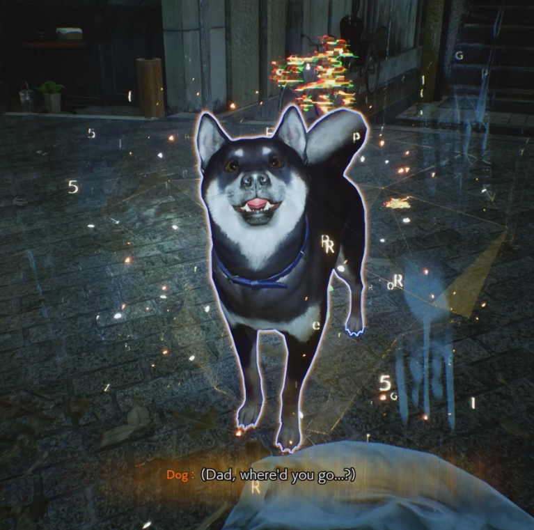 CanYouPetTheDog's tweet image. In Ghostwire: Tokyo, most humans mysteriously vanished off the streets, leaving only their clothes behind. A lonely dog can be found sniffing a shirt, and if you read their mind, they simply ask: "Dad, where'd you go...?"