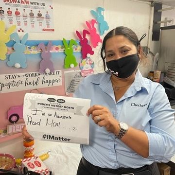 RallysC's tweet photo. We're celebrating the women of @CheckersRallys this month as part of National Women's History Month by featuring those that are mentioning why they matter. #IMatter #NationalWomensHistoryMonth https://t.co/dO7F4GUTer