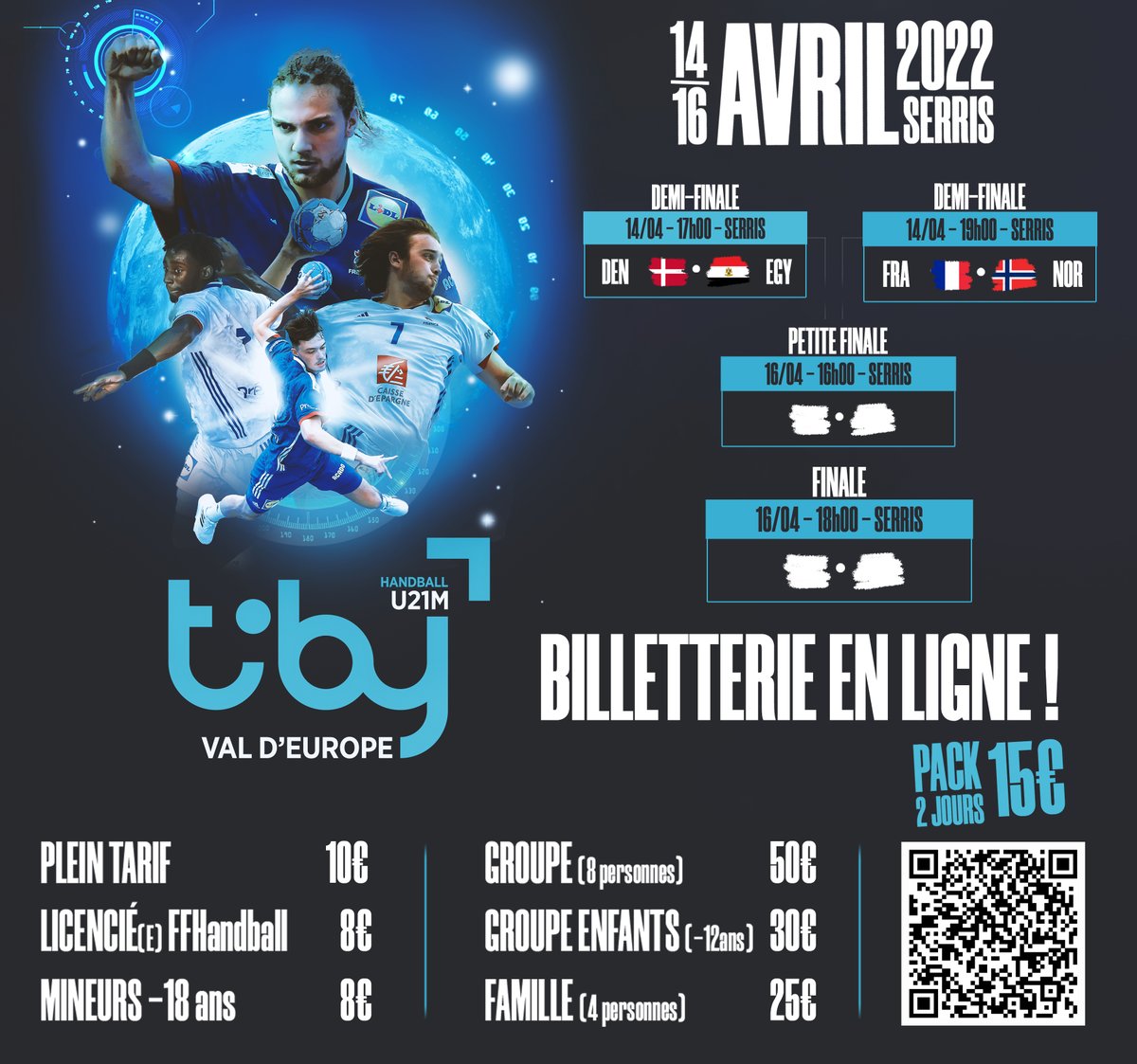 🎟️✨ J-30 - BILLETTERIE EN LIGNE !
Retrouvez-nous dans un mois pile à Serris - Val d'Europe pour soutenir les Bleuets. En famille ou entre amis, donnons de la voix, tous ensemble derrière les Espoirs🇫🇷🙌 Réservez vite vos places 👉 my.weezevent.com/tiby-val-deuro…
#Handball #BleuEtFier