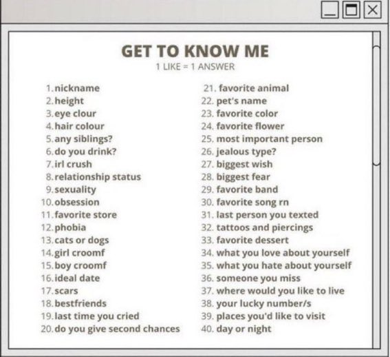 Do You Know Me Test For Boys Do you know me test for boys