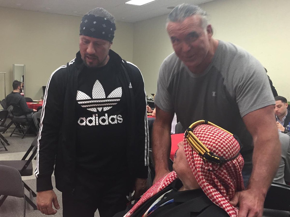 the_ironsheik's tweet photo. SCOTT HALL BUBBA. THE RAZOR RAMON. YOU ARE THE REAL OF REAL BUBBA. YOU MAKE IT TO THE HALL OF FAME YOU ARE THE IRON SHEIK CLASS FOREVER. I LOVE YOU BUBBA https://t.co/MtbZaa2Qqk