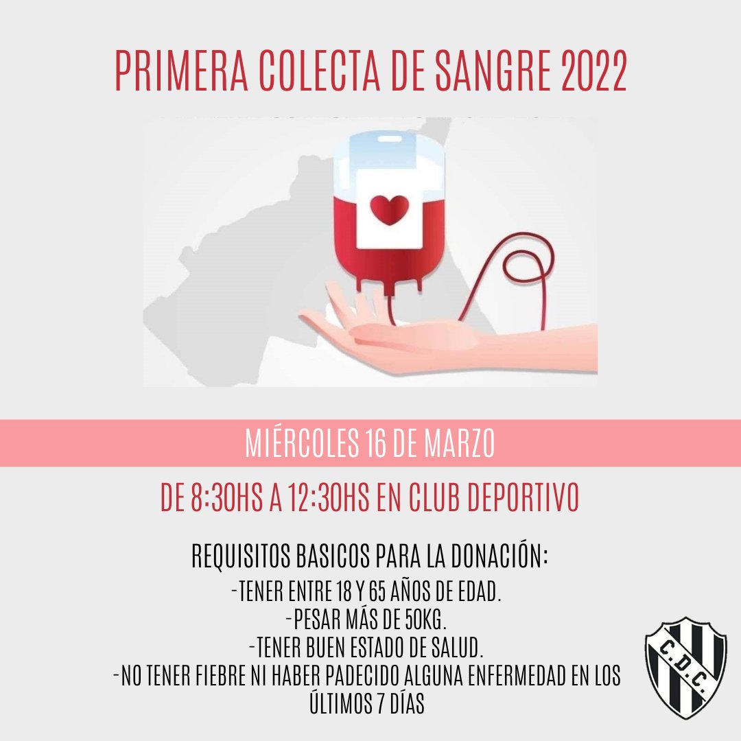 🩸COLECTA DE SANGRE 2022🩸

◾Donar sangre SALVA VIDAS, y nos lleva 15 minutos, es un acto de amor. 

UN DONANTE SALVA 4 VIDAS. Todos los días alguien NECESITA SANGRE para salvar su SALUD.
Por eso donar sangre es un acto de solidaridad que tiene un beneficio inmediato.