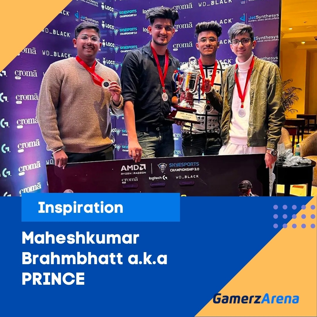 A living legend out of India, Maheshkumar, found love for gaming using his old phone… Competing was hard cause his phone & internet were slow but his will to be the best was powerful! Now known as Prince, he lives like a rock star playing for the team 7Sea. 🤙