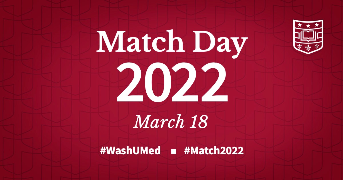 washumedicine's tweet photo. Match Day is almost here! This Friday at 11 a.m. CT, our fourth-year medical students find out where they’ll be going for their residencies. Tune into our livestream at this link: https://t.co/6jEmAQfmvj #Match2022 https://t.co/7Es23uYXQb