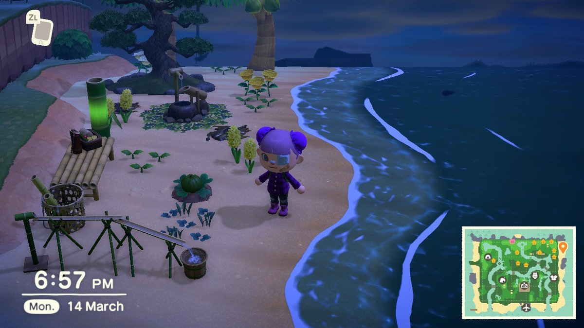 Spudtaz123's tweet photo. really starting to love trying to come up with different designs for my beaches #AnimalCrossing #ACNH #NintendoSwitch https://t.co/H1fSIZIXJW
