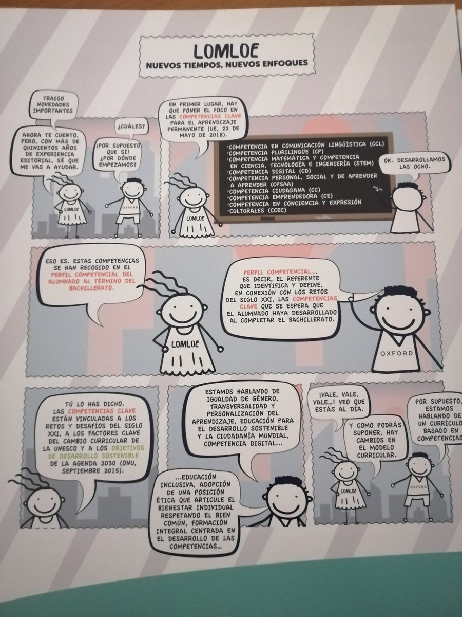 Librosalaula's tweet photo. Una editorial ha pensado que la mejor manera de vendernos sus productos es explicarnos la LOMLOE con muñequitos.
A los profesores.
Con muñequitos. https://t.co/lAdoFp5amj
