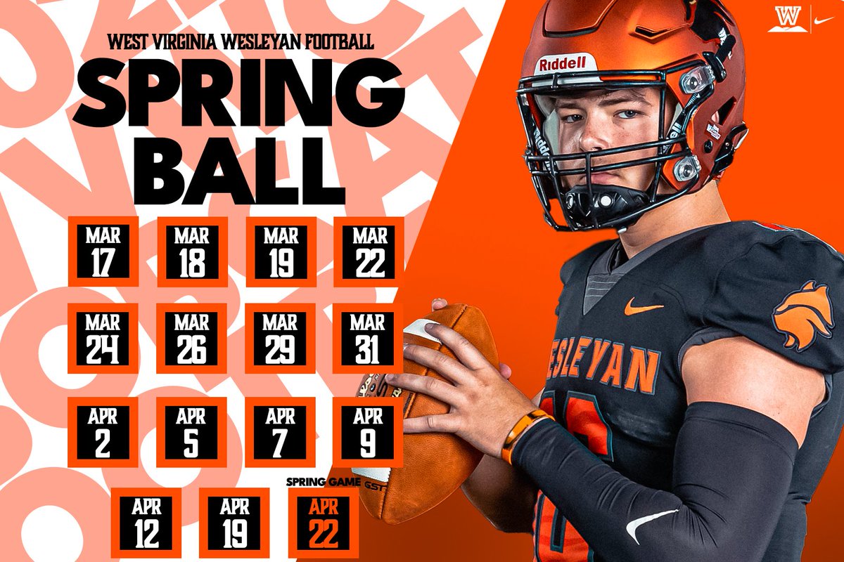 WVWCFB's tweet photo. Spring Ball on the ⏰...

Fans have 15 chances to check out the 'Cats this spring, culminating in the Spring Game on April 22nd at 6 p.m. https://t.co/ENKClUwkKX