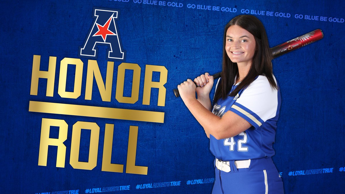 TulsaSoftball's tweet photo. Batting .455 with a home run, triple, double and 3 RBIs over the weekend is more than enough to earn Rylee Keith a spot on The American's Honor Roll! 

#GoBlueBeGold | #LoyalAlwaysTrue https://t.co/4lGGJ3UwGa