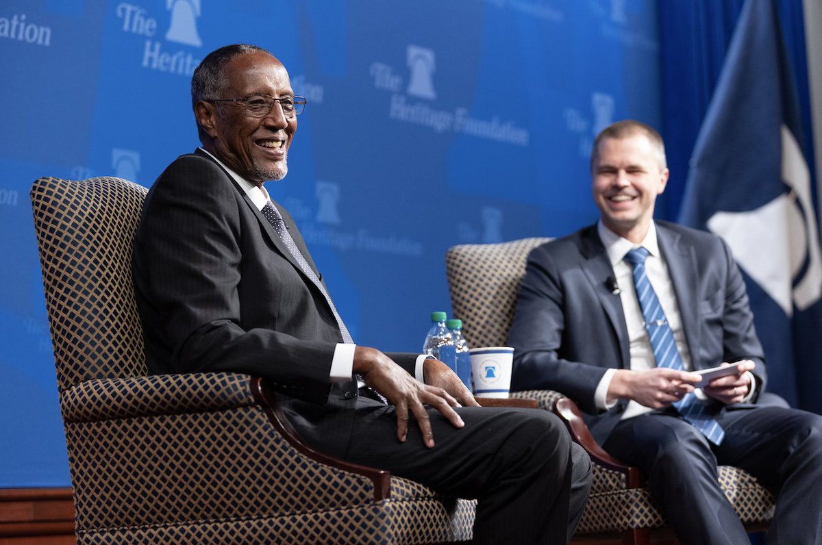 We were honored to host President of the Republic of Somaliland <a href="/musebiihi/">Muse Bihi Abdi</a> today, as he kicked off his visit to the U.S. 

Watch the event: herit.ag/3q0gF9u

📸: Willis Bretz