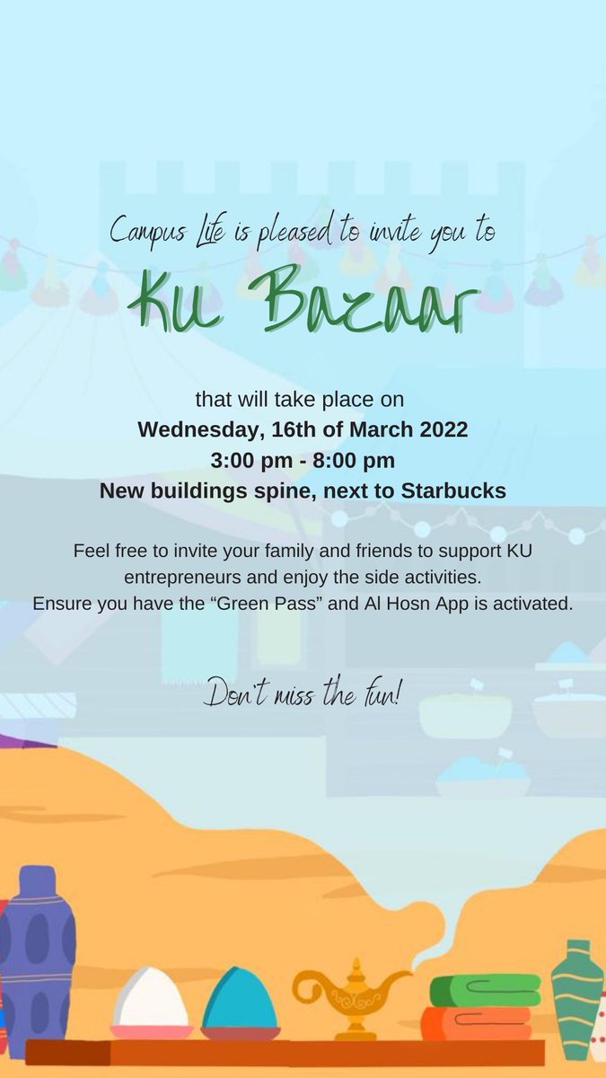 KhalifaUni_SC's tweet photo. Are you excited for the unforgettable fun 🤩? https://t.co/skQn0xj7Lv