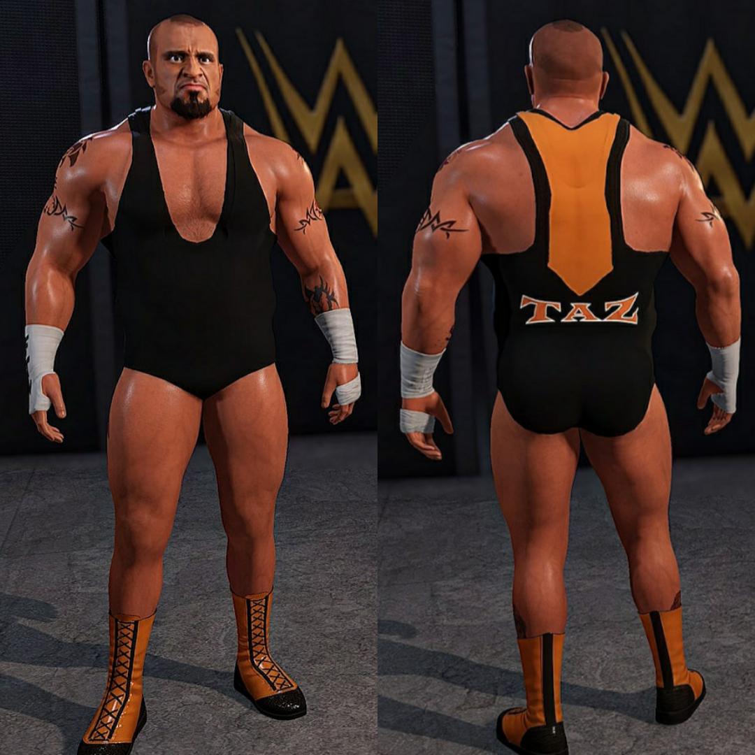 DANIELakaDEE's tweet photo. Final preview of @OfficialTAZ before uploading, all he needs is a moveset๐ค๐ฝ#WWE2K22 #HumanSuplexMachine https://t.co/iyzN5oyaPY
