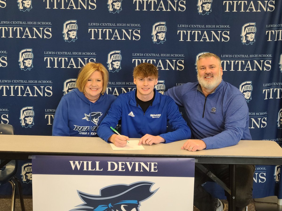 Congrats to Will Devine for signing his letter of intent to play soccer at Iowa Western. #lctitans