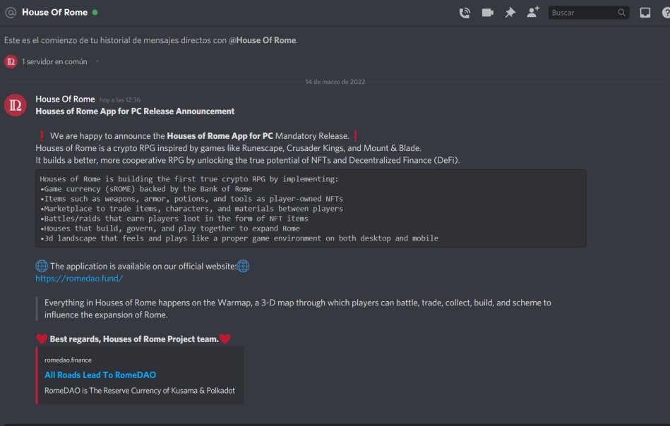 osipov_ar's tweet photo. #NFT scam continues. Again, delivering #Remcos via #Babadeda

Same #discord fake DM.

romedao[.]fund 
satoshiswap[.]online
IP - 185.212.130[.]56

name:
RomeDao-dApp-v2.1.9-release.exe
SatoshiSwap-App-v2.1.9.exe

C2: 193.56.29[.]242:4783 

@SatoshiSwapHQ @CryptoScamDB https://t.co/SUZvCrhf37