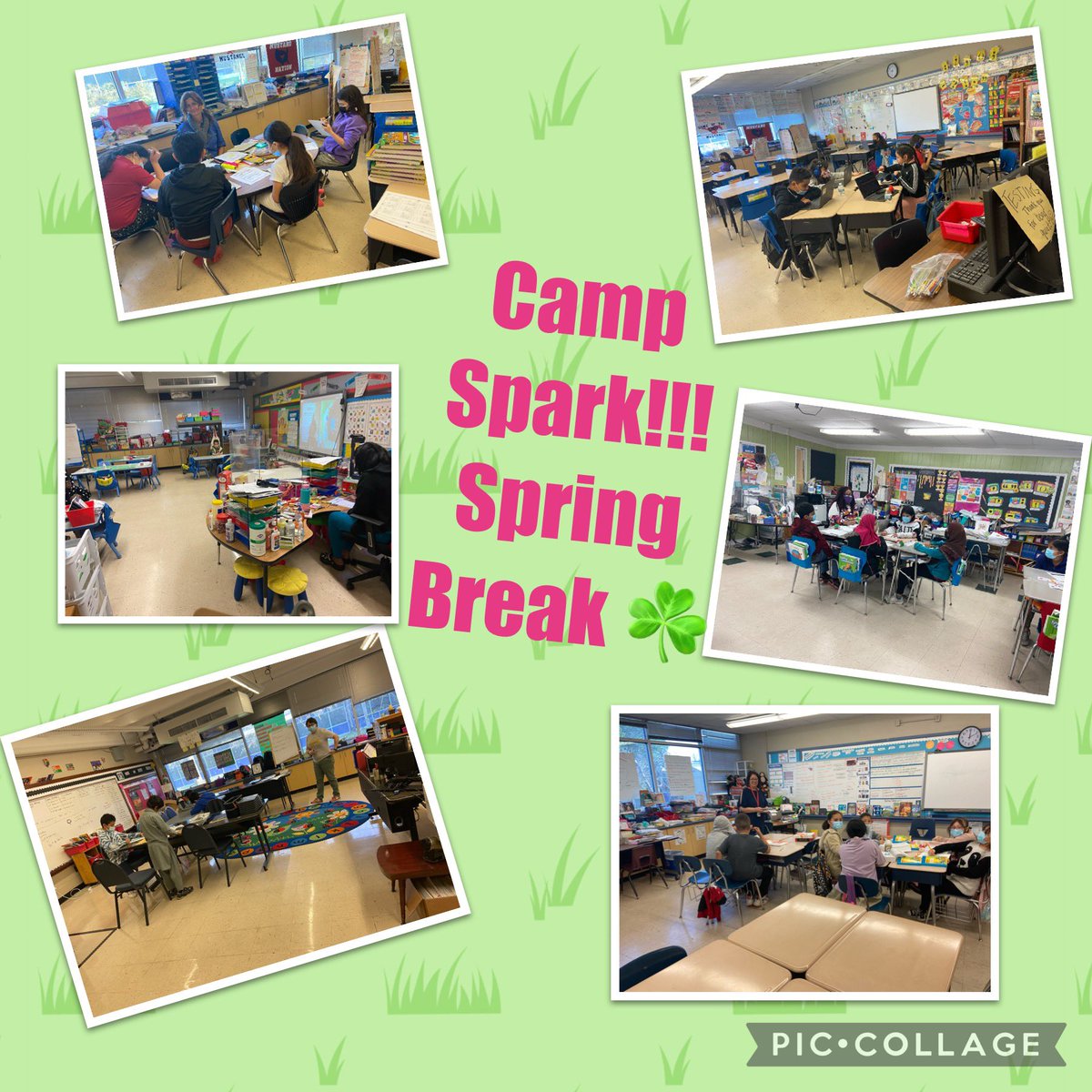 SuttonES_HISD's tweet image. Camp Spark Spring Break Edition…☘️ #superteachers #suttonbears