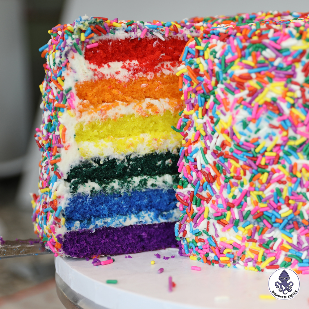 InnominateK's tweet photo. Celebrate pi day with some... cake?

https://t.co/fHpDtQHevh⠀ 
⠀
#HowToBake #RainbowCake #HowTo #YouTube #Cake #Sweet #Dessert #PiDay #bakedgoods #math #314 https://t.co/U99boq57u1