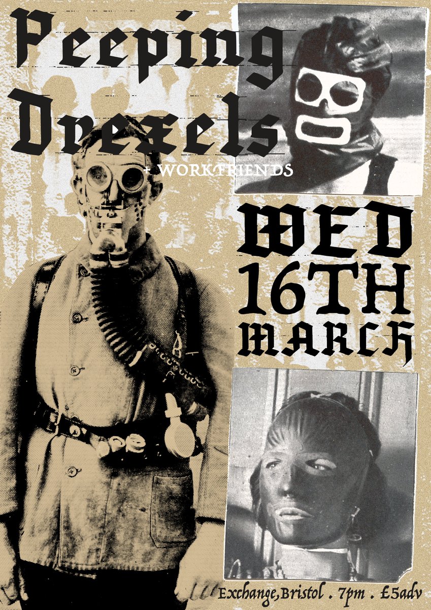 THIS WEDNESDAY! Fill your ears with @peepingdrexels + @workfriends1 + Ex Agent // hdfst.uk/E70731