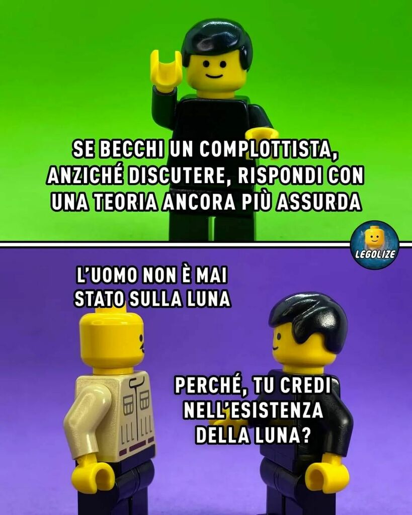 "La terra è piatta" "Perché, davvero credi che viviamo sulla terra?"