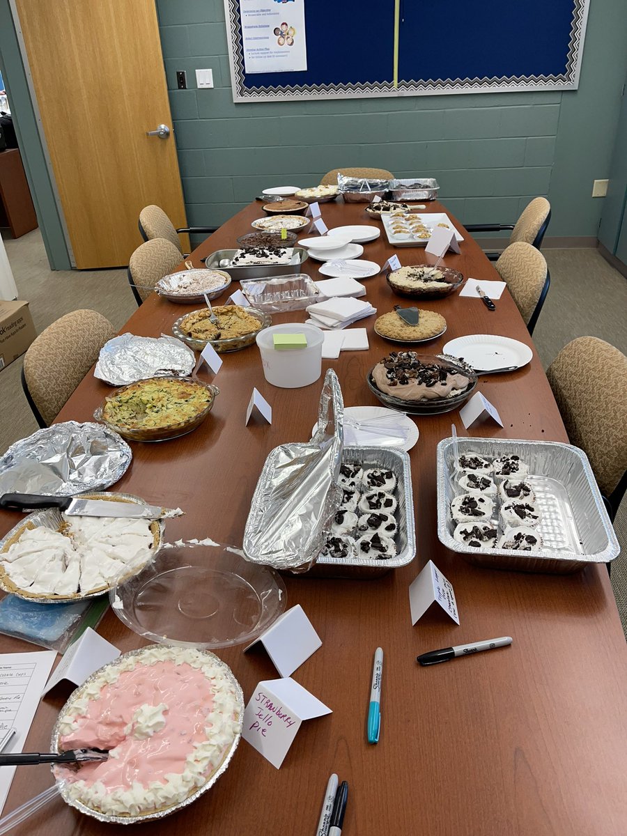 MsCognata's tweet photo. 🥧 Central’s annual Pi(e) Day votes 🗳 were counted and the winners have been awarded! Thank you to everyone who participated and congratulations to our 2022 🥇 🥈 🥉 winners! Happy 3.14! https://t.co/JBDrjg3hK5