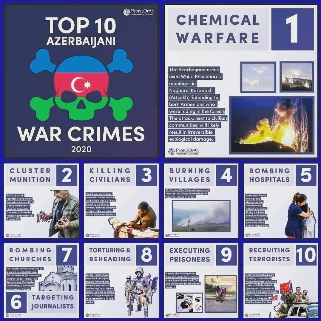 A tout ceux qui s’offusquent à juste titre des crimes de guerre 🇷🇺 en 🇺🇦 et qui ont la mémoire (très) courte
La dictature 🇦🇿 en a fait au moins autant il y a 18 mois en #Artsakh 🇦🇲 sans que vous ne protestiez
Aujourd’hui l’Artsakh est toujours en danger