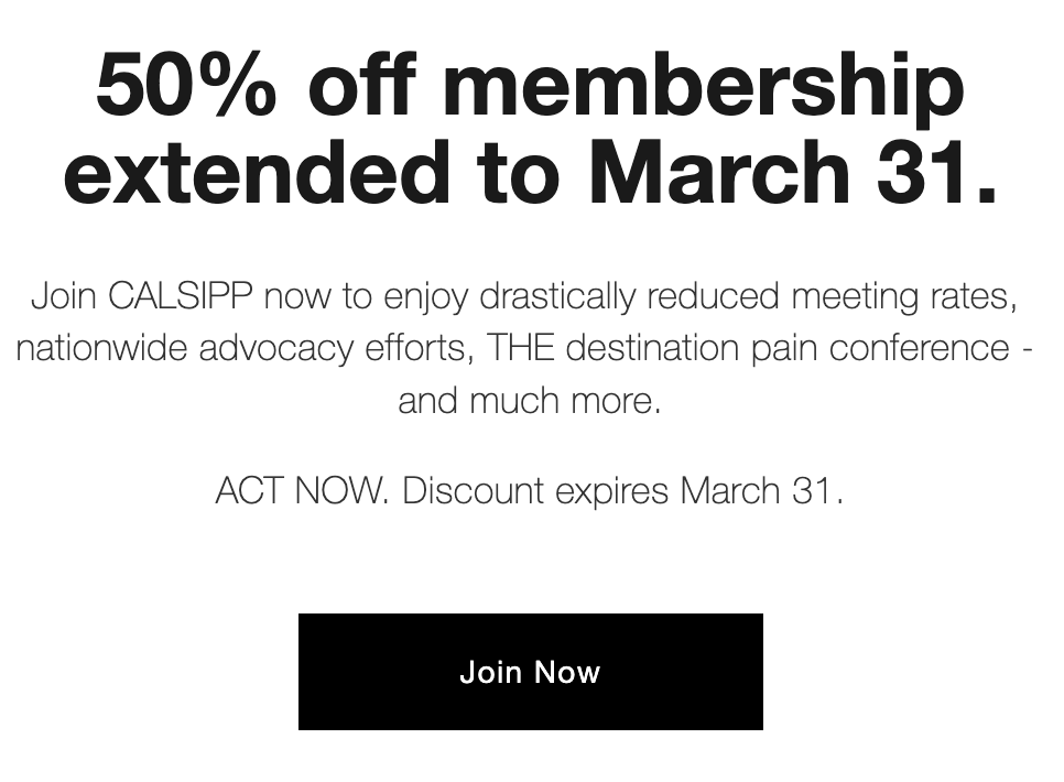 CalSipp's tweet image. DON'T FORGET🚨

REGISTER NOW TO JOIN CALSIPP FOR A DISCOUNTED RATE! 👏👏

We have extended our offer until March 31st!😃

@ASIPP 

@ShaliniShahMD 
 
@ASRA_Society
 
@NANSRFS
 
@ucianesthesia
 
@CSAHQ
 
@DownWithThePain
 
@VanilaSingh