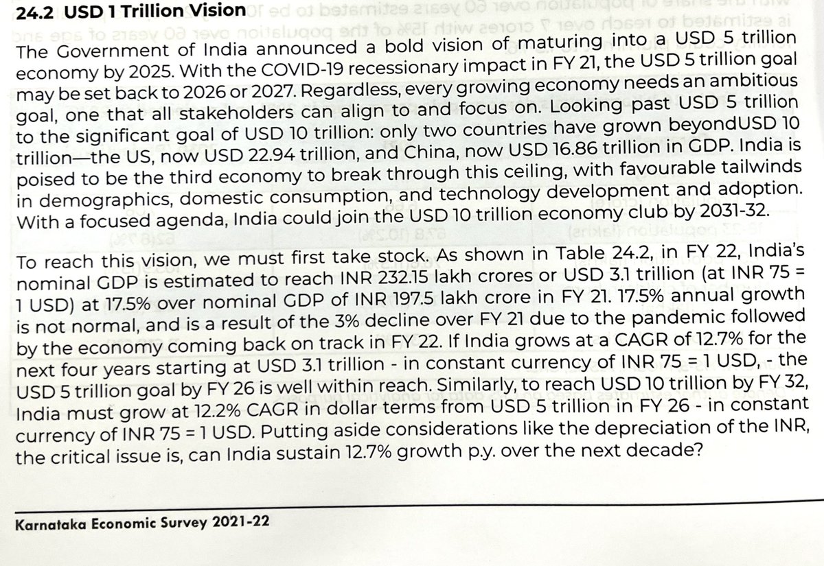 State’s economy is in tatters.
Fiscal deficit is expected to be &amp; 61,564 Cr, which is 3.26% of GSDP, while the total liabilities at the end of 2022-23 is estimated to be ₹ 5.18 lakh Cr.
Yet,in the economic survey report, Govt dreams of 1 trillion economy

bit.ly/3N14W4D