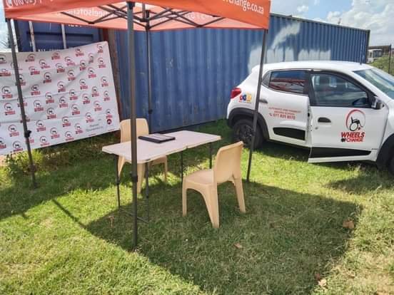 Wheelsofchange3's tweet photo. Wheels of Change driving school taking our shelves to the people in efforts to show recognition of our driving school that caters for people with disabilities and our automatic clients https://t.co/TcvWqCB2OS