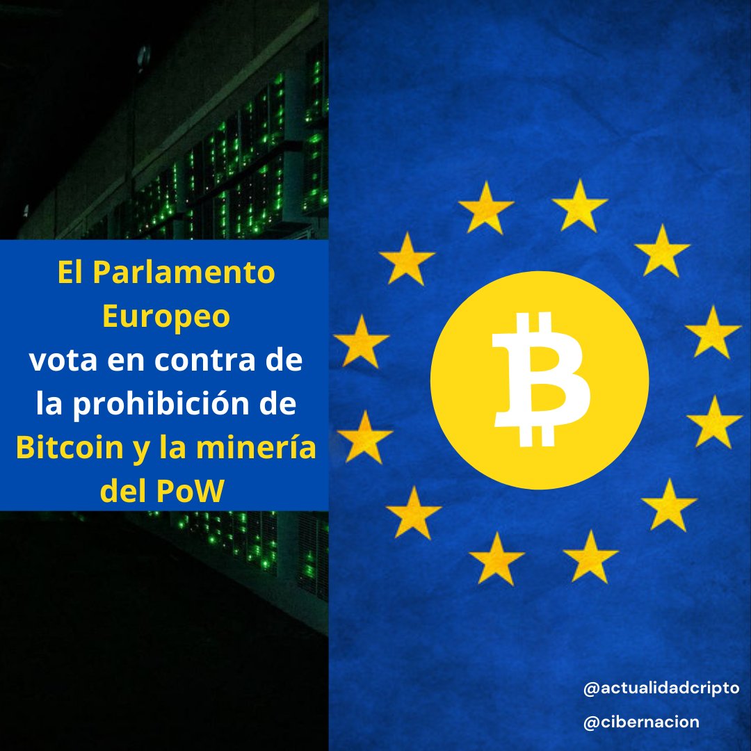 cibernacion's tweet photo. Esto supone un gran alivio para la industria de las criptomonedas, cuyos representantes habían advertido previamente sobre la amenaza de un estricto escenario regulatorio. #bitcoin #nft #metaverse #blockchain #eruopa #criptonoticias https://t.co/MZGUB7R9Ob